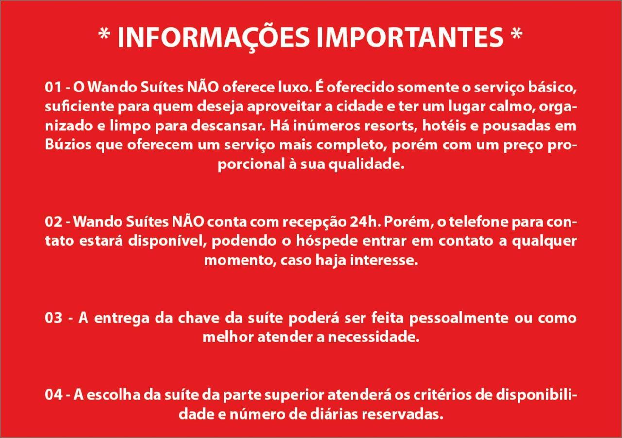 Wando Suites Búzios Exteriér fotografie